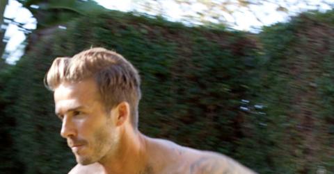 David Beckham behind the scenes of H&M spot