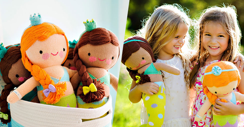 Cuddle kind knit dolls feed children in need