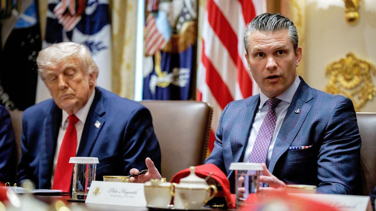 Donald Trump and Pete Hegseth