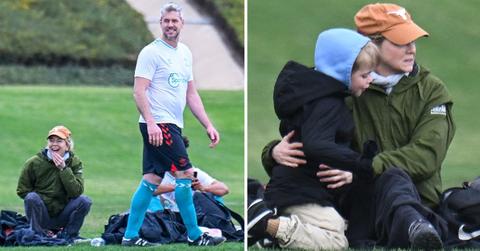 Photos of Renée Zellweger, Ant Anstead and his son Hudson.