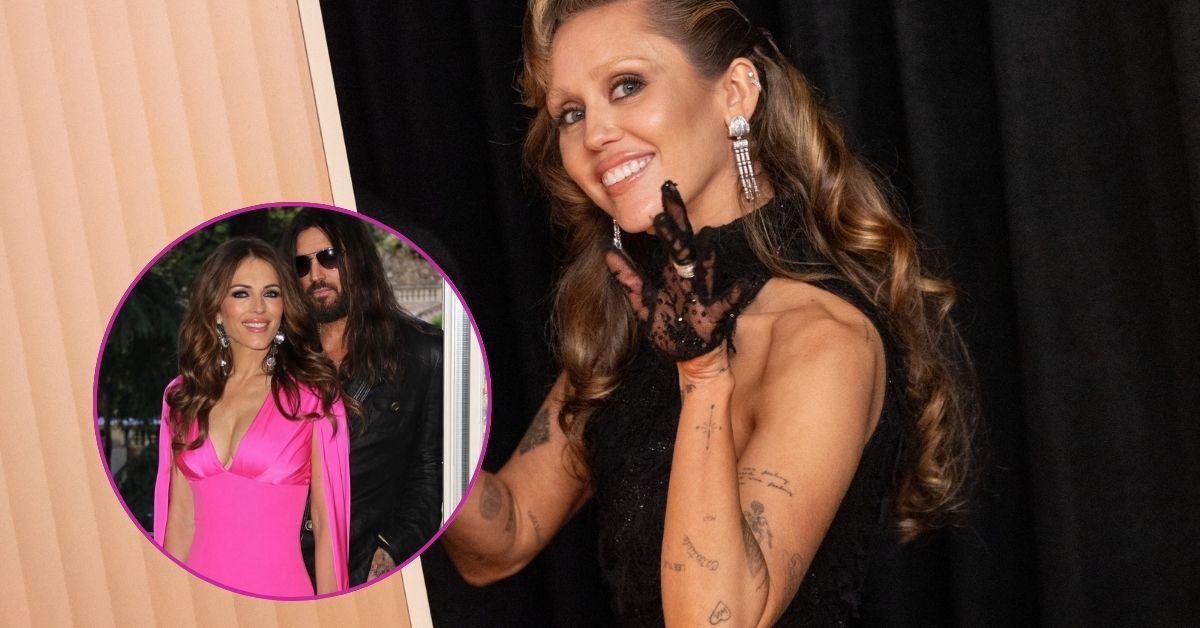 Photos of Elizabeth Hurley, Billy Ray and Miley Cyrus