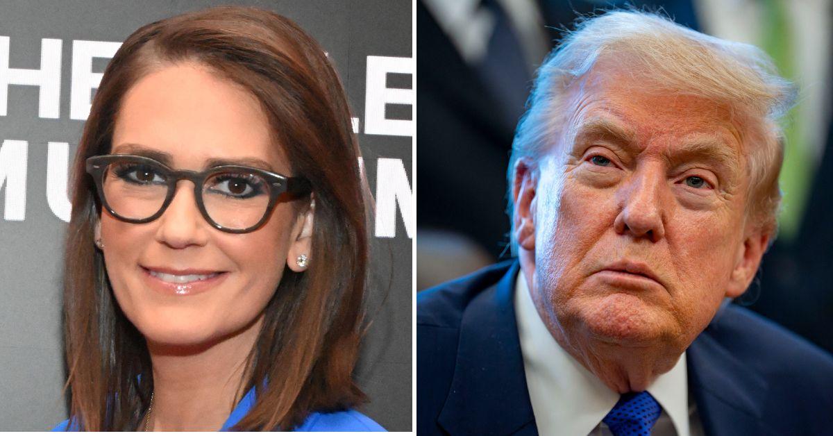 split photo of Jessica Tarlov & Donald Trump