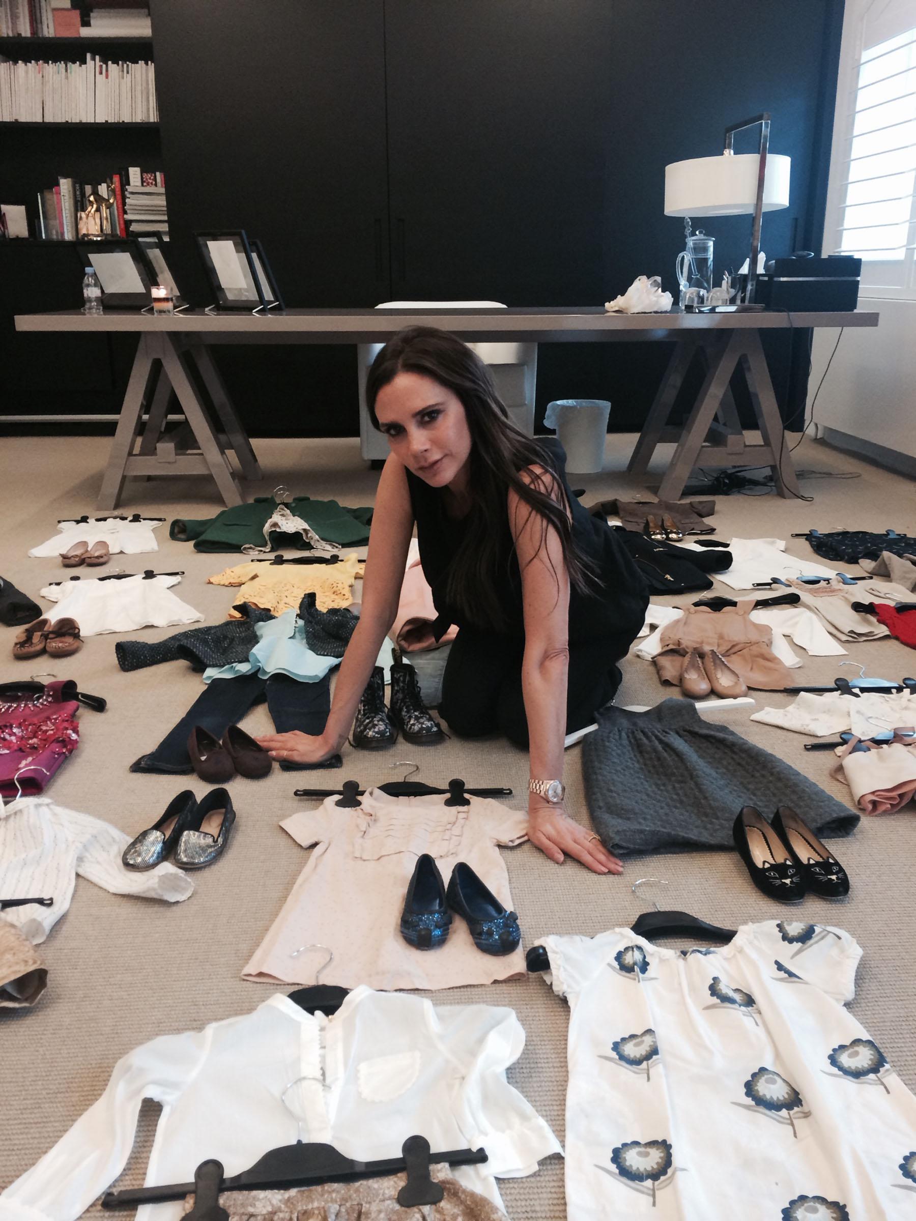 Victoria Beckham donates daughter&#8217;s clothes for charity