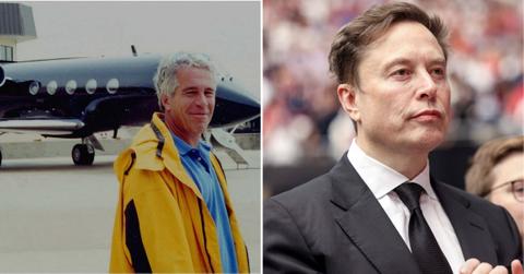photo of Jeffrey Epstein, Elon Musk.