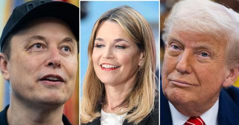 photo of Elon Musk, Savannah Guthrie and Donald Trump