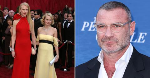 Photo of Nicole Kidman with Naomi Watts and a picture of Liev Schreiber