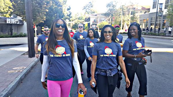 Sheree whitfield smiles happy aids walk