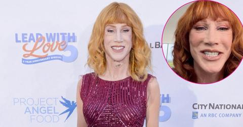 Two photos of Kathy Griffin