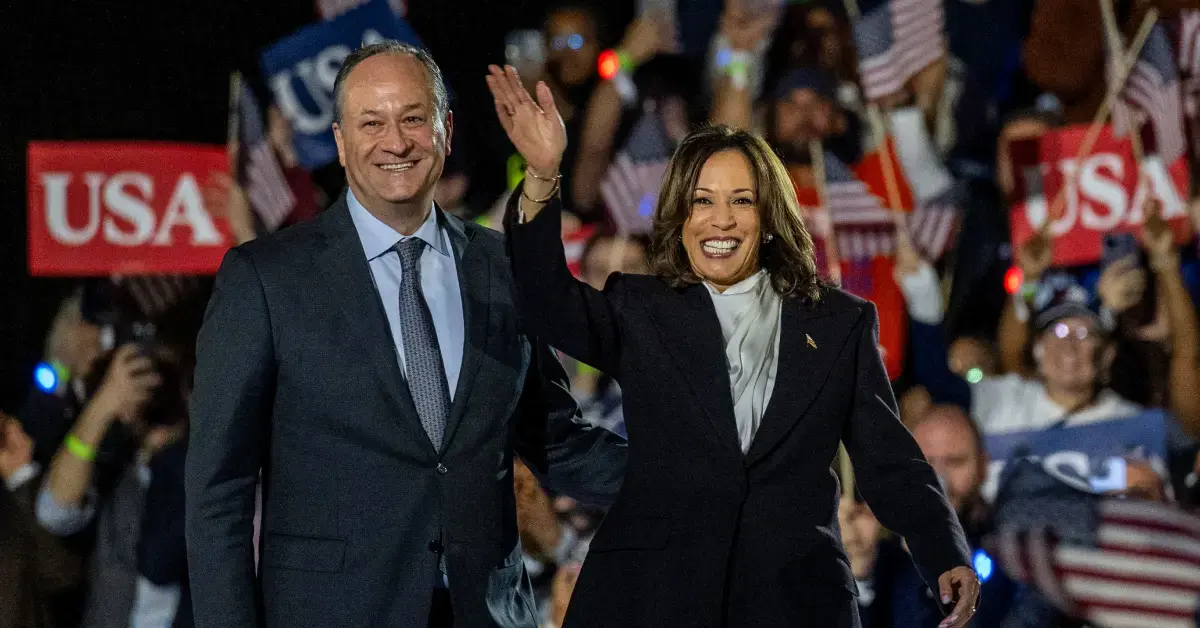 Image of Kamala Harris and Doug Emhoff met on a blind date in 2013 before marrying the following year.