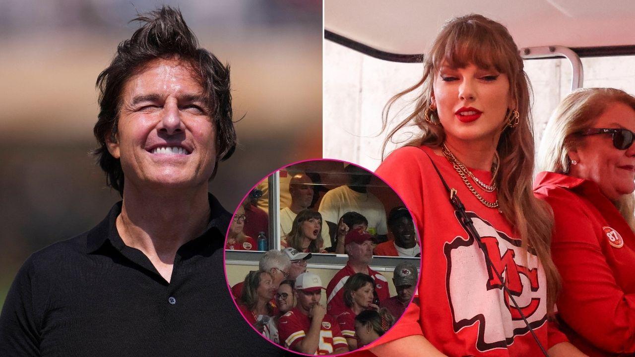 Composite photo of Tom Cruise and Taylor Swift.