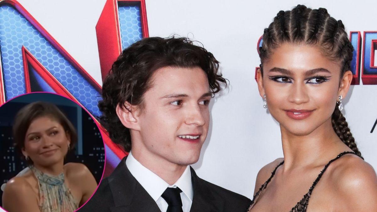 Composite photo of Zendaya and Tom Holland.