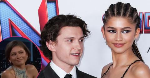 Composite photo of Zendaya and Tom Holland.