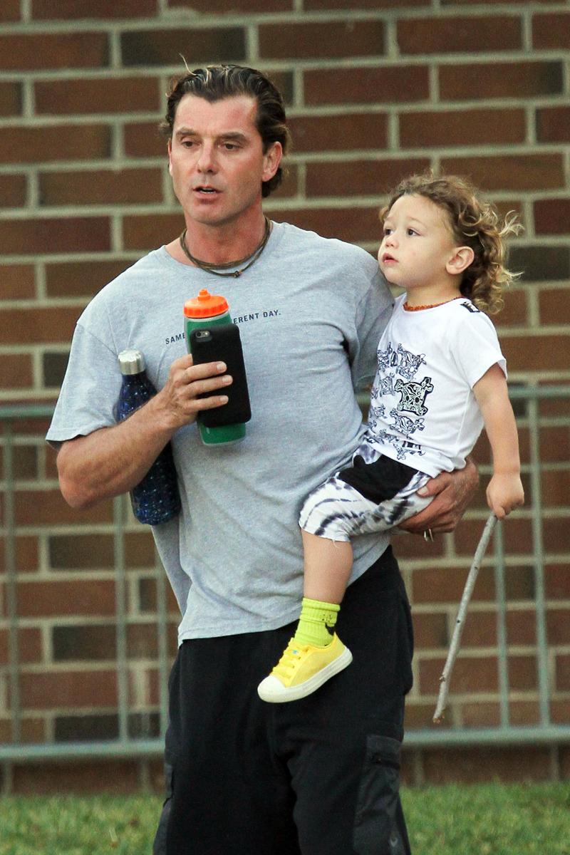 *EXCLUSIVE* Gavin Rossdale ends his time at the park with his boys