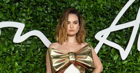 Lily James at Fashion Awards 2019 held at Royal Albert Hall