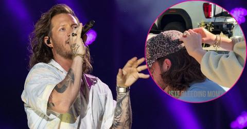 Split photo of Tyler Hubbard & Hayley Hubbard