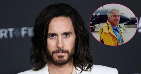 Composite photo of Jared Leto and Jeffrey Epstein