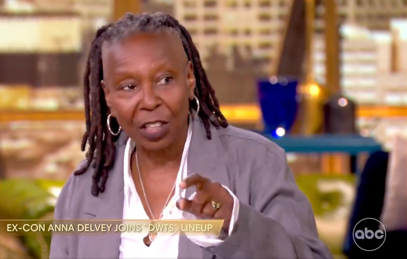 whoopi goldberg slams dancing with the stars for casting convicted felon anna delvey