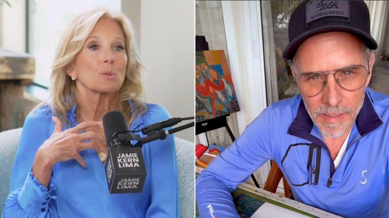 Image of Jill Biden praised Hunter Biden for using his experiences to connect with people facing similar struggles.