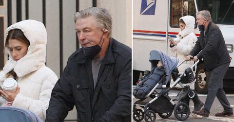 alec baldwin wife hilaria bundle up walk nyc baby amid lawsuits photos