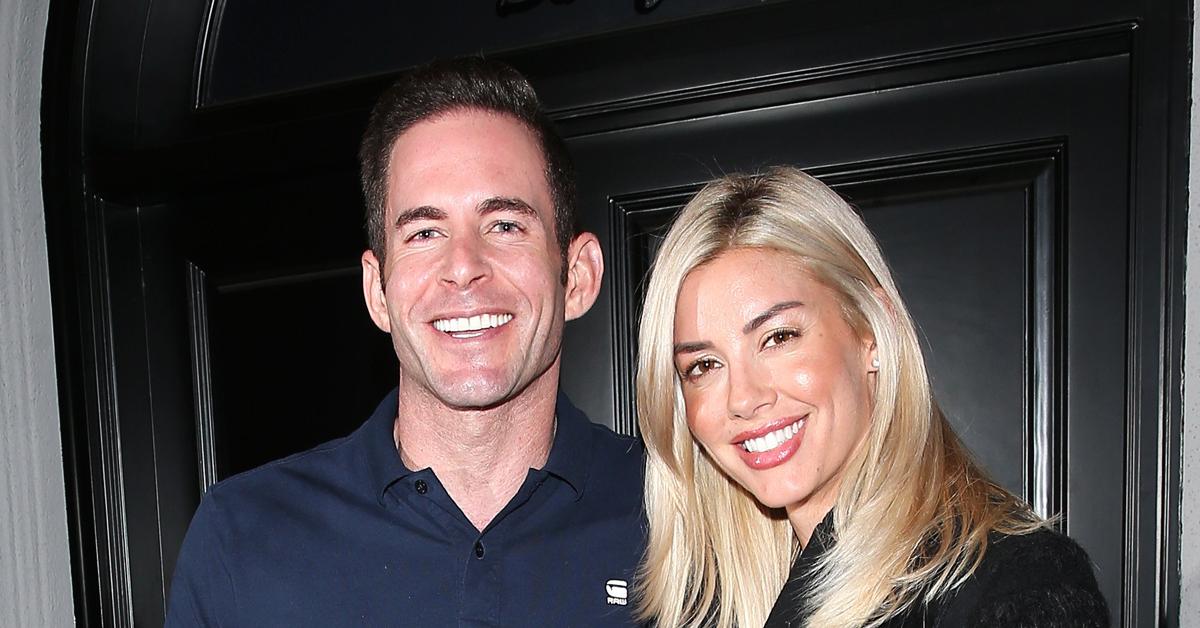 heather rae young celebrates one year engagement tarek el moussa ex christina haack