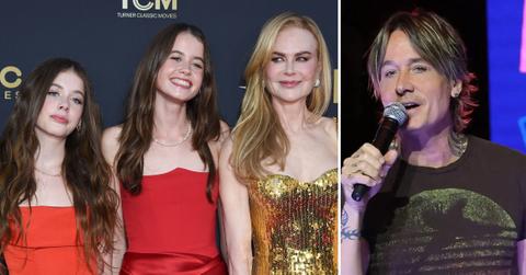Photo of Nicole Kidman, Keith Urban and their two daughters