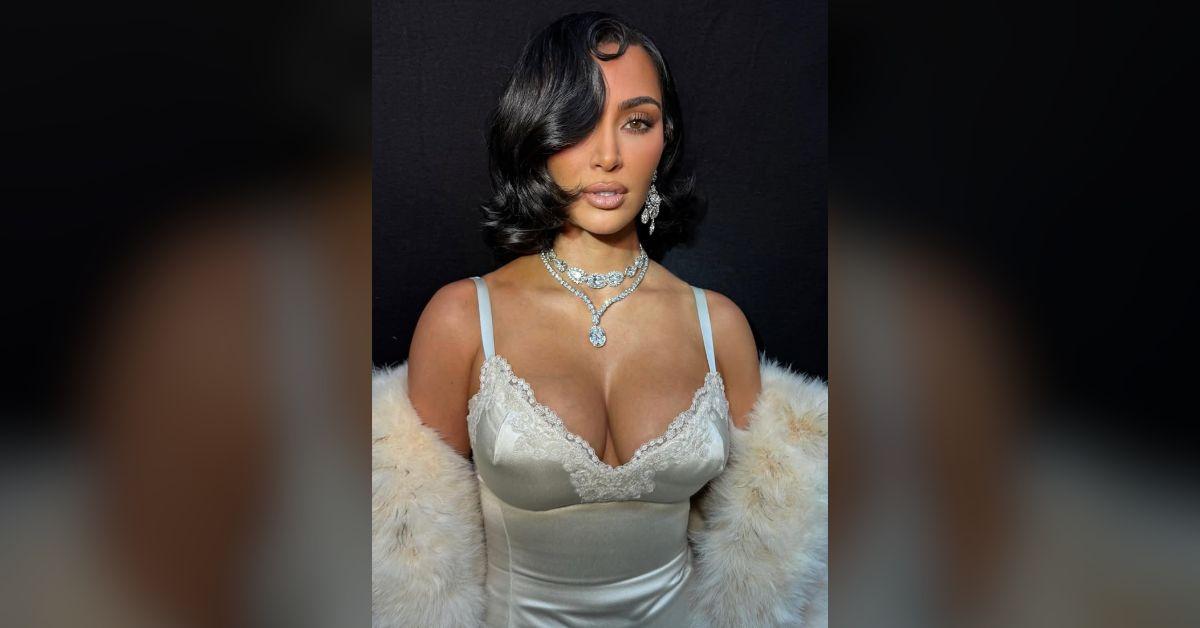 kim kardashian slammed balenciaga runway walk busty dress