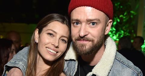 Jessica biel shows husband justin timberlake support album release party ok pp