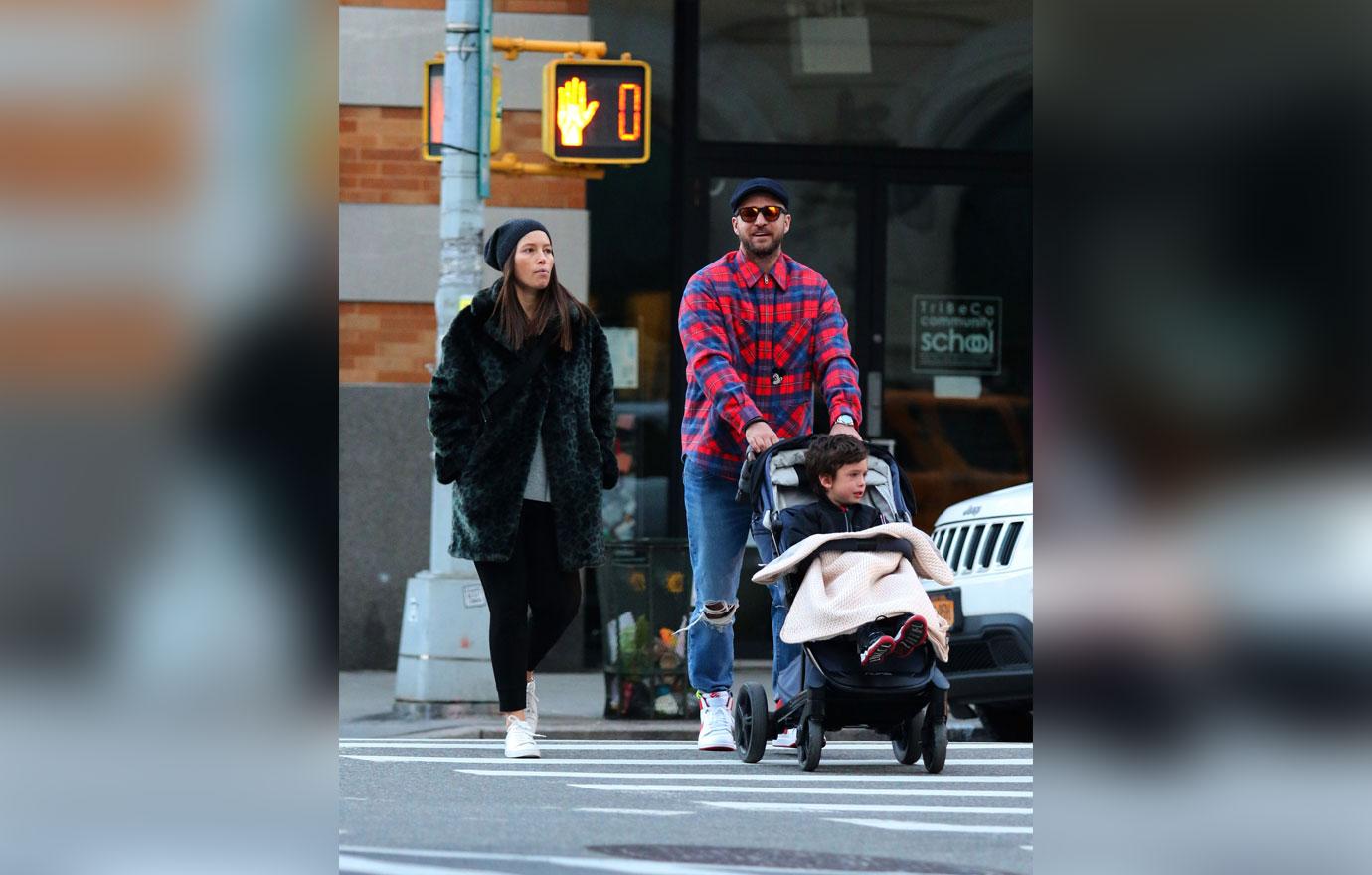 Justin Timberlake and Jessica Biel Are All Smiles With Son Silas in NYC