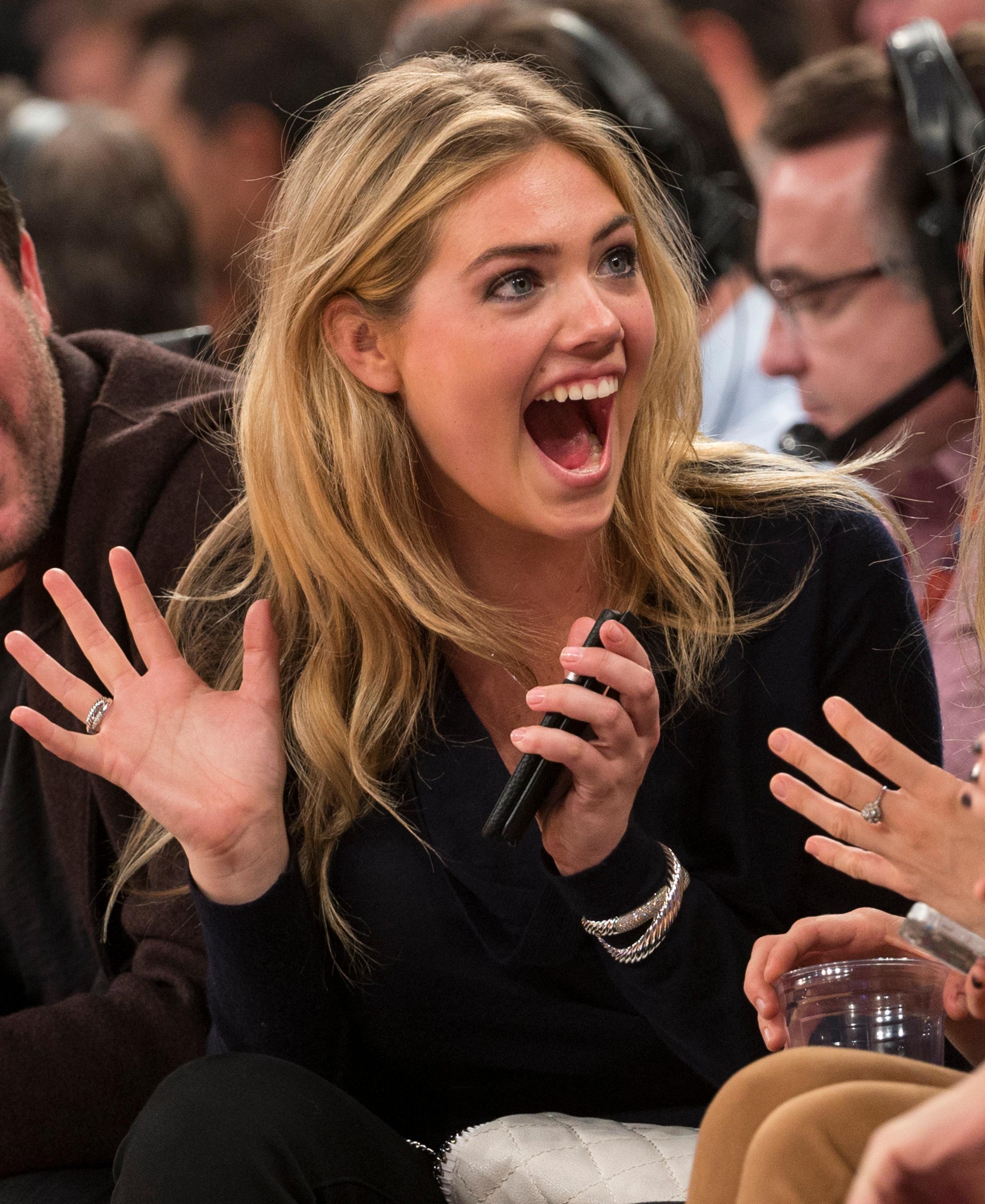 Kate Upton, boyfriend Justin Verlander spotted at Knicks game