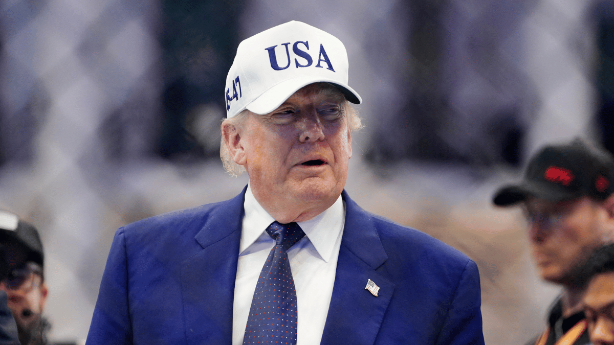 Image of 'The attack I watched were the fighters,' Donald Trump snarkily remarked.