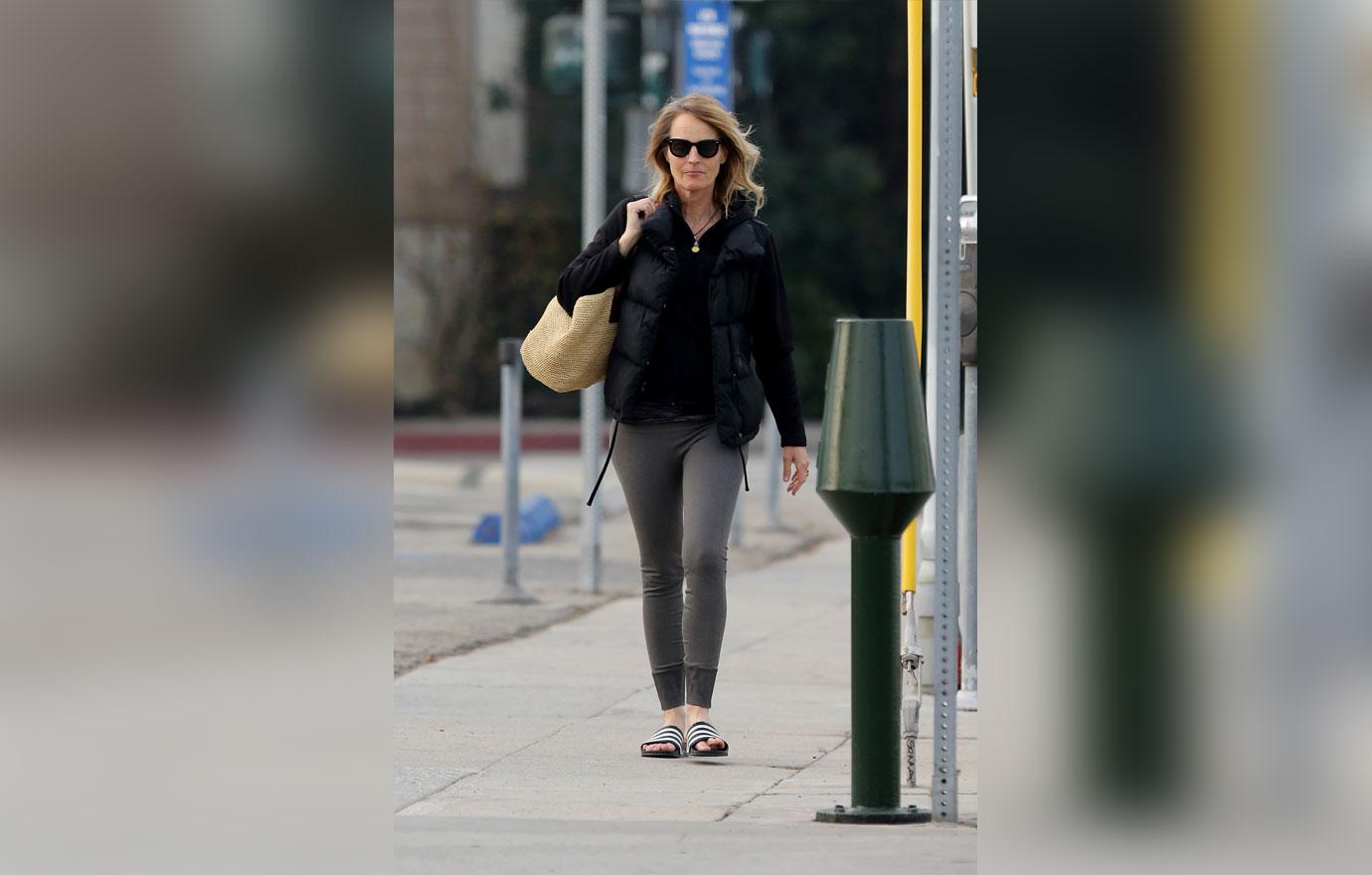 EXCLUSIVE: Helen Hunt goes for post Christmas workout in LA.