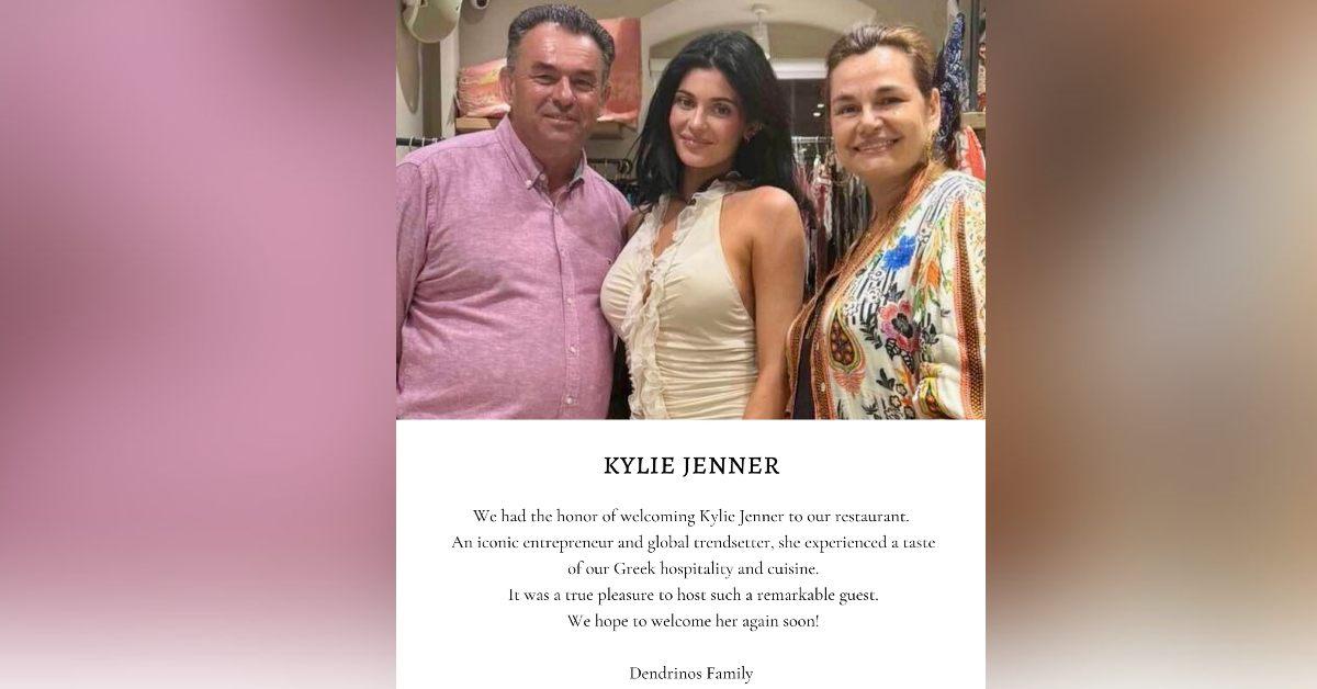 kylie jenner greece restaurant backlash honor vulgar