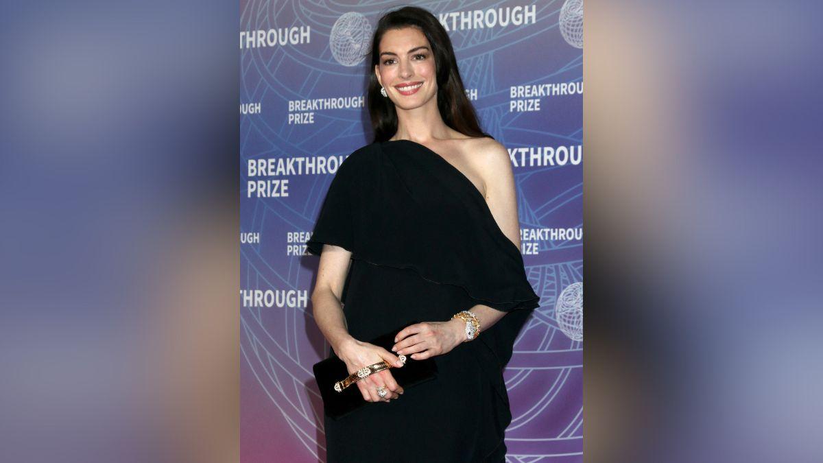 Image of Anne Hathaway previously shared a hairstyle hack that makes her look 'more awake.'