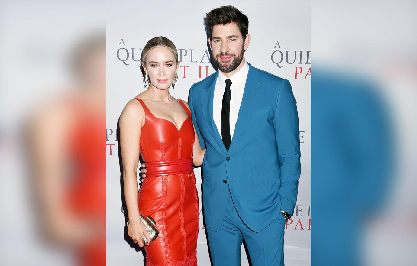 emily blunt john krasinski celeb couples cozying up holidays