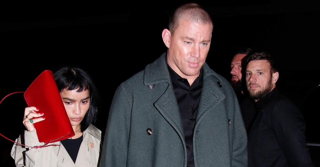 channing tatum zoe kravitz pack on pda taylor swift london