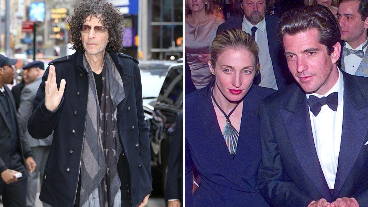 Photo of Howard Stern, Carolyn Bessette and John F. Kennedy Jr.
