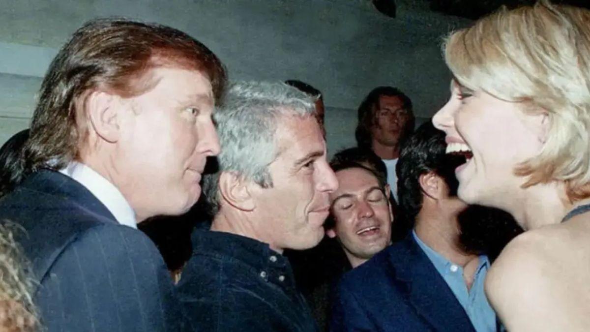 Image of Donald Trump was seen in several photographs from the Epstein files.