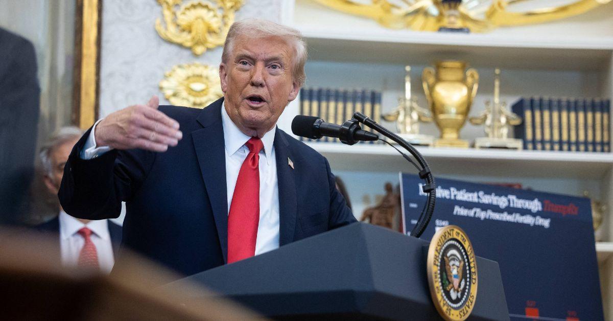 image of Donald Trump complained about standing too long during a recent press conference.