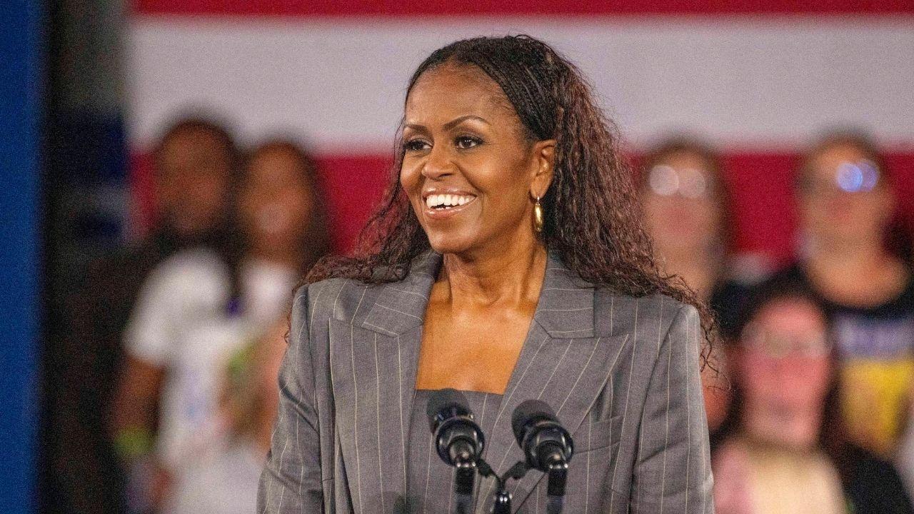 Image of Michelle Obama explained why she used platforms such as ‘The Daily Show’ to connect with audiences.