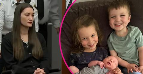 split image of Lindsay Clancy; her three children