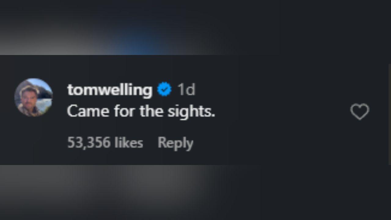 image of The ‘Smallville’ star responded to a viral joke about the incident with aa cheeky comment.
