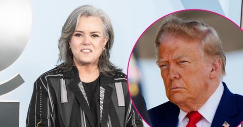 Composite photo of Rosie O'Donnell and Donald Trump.