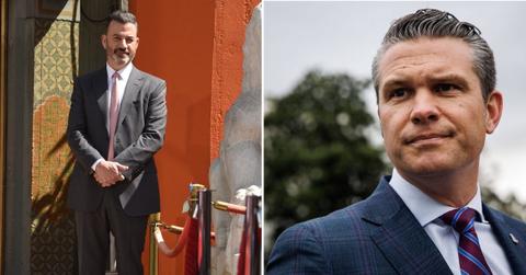Composite photo of Jimmy Kimmel and Pete Hegseth