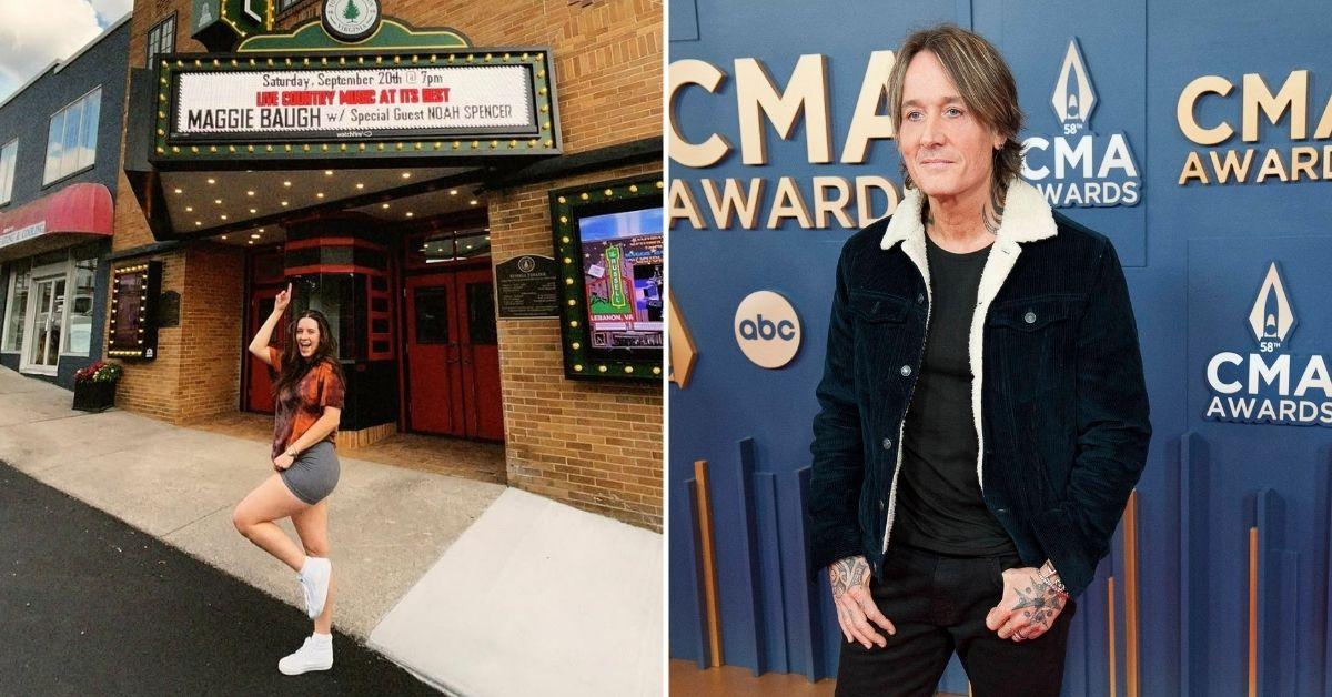 photo of Maggie Baugh; Keith Urban. 