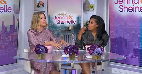 Image of Jenna Bush Hager revealed on 'Today With Jenna & Sheinelle' that she dropped her phone in the bathtub, and jokingly blamed Hoda Kotb.