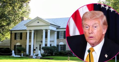 Composite photo of Donald Trump and Graceland.