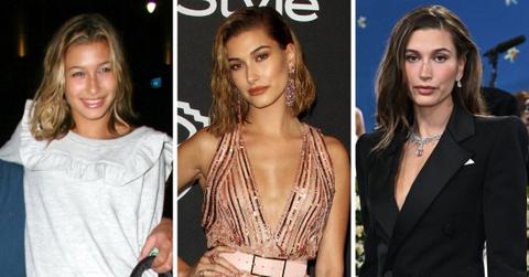 hailey bieber transformation before after photos