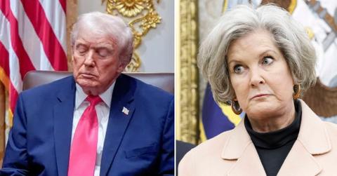 split of Donald Trump & Susie Wiles.