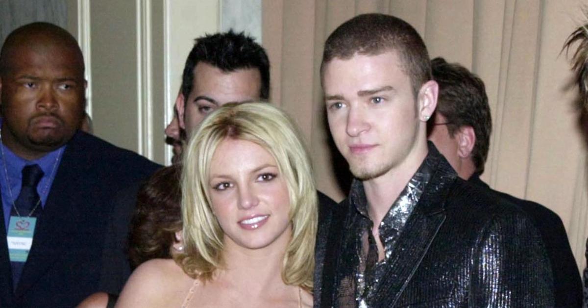 Britney Spears and ex Justin Timberlake paint on smiles at the 2002 Super  Bowl in unseen snaps