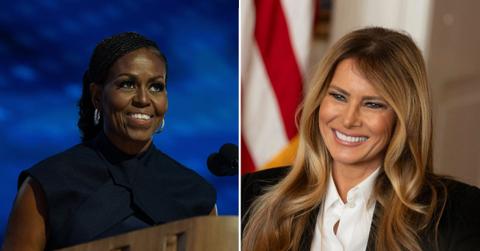 Composite photo of Michelle Obama and Melania Trump.